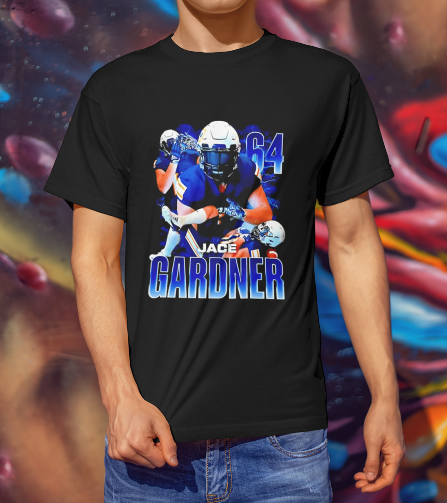Jace Gardner 64 Football Lightning Sports T-Shirt