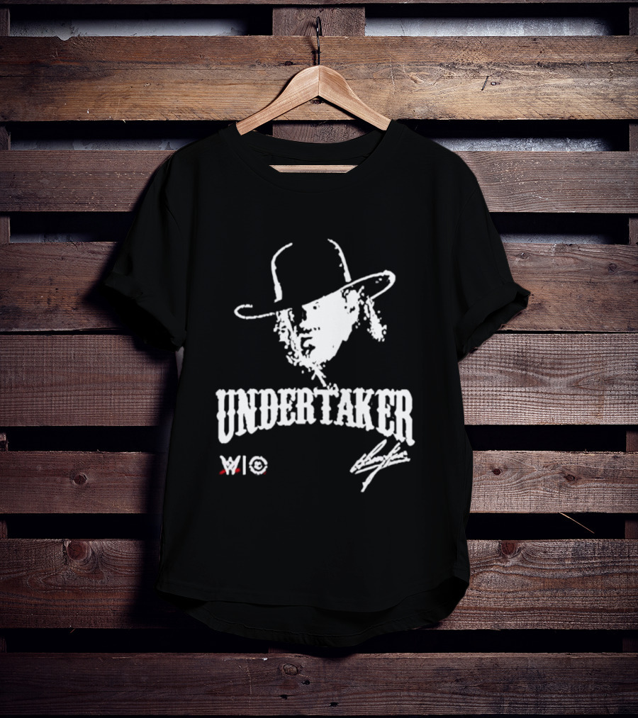Undertaker WWE Hat Icon With Signature T-Shirt