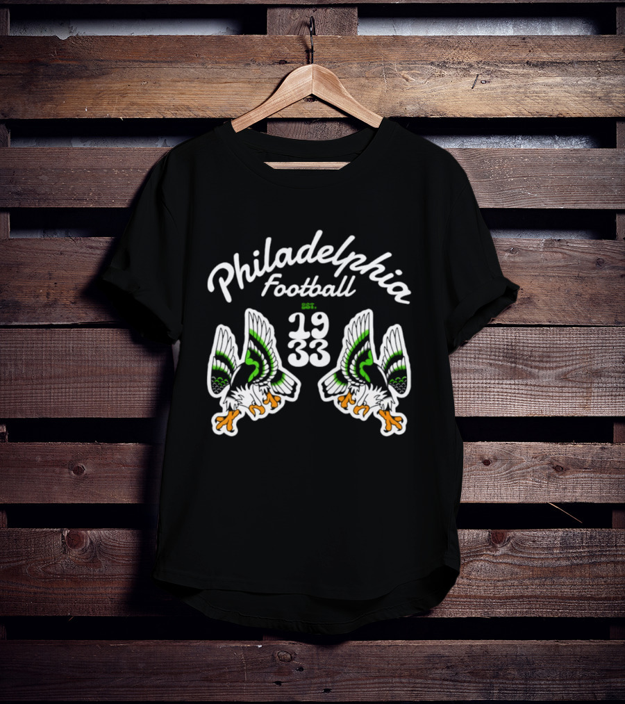 Philadelphia Eagles Football Est 1933 Twin Eagles T-Shirt
