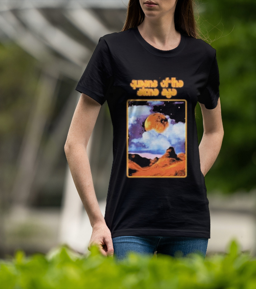 Queens Of The Stone Age Cosmic Moon Scene T-Shirt