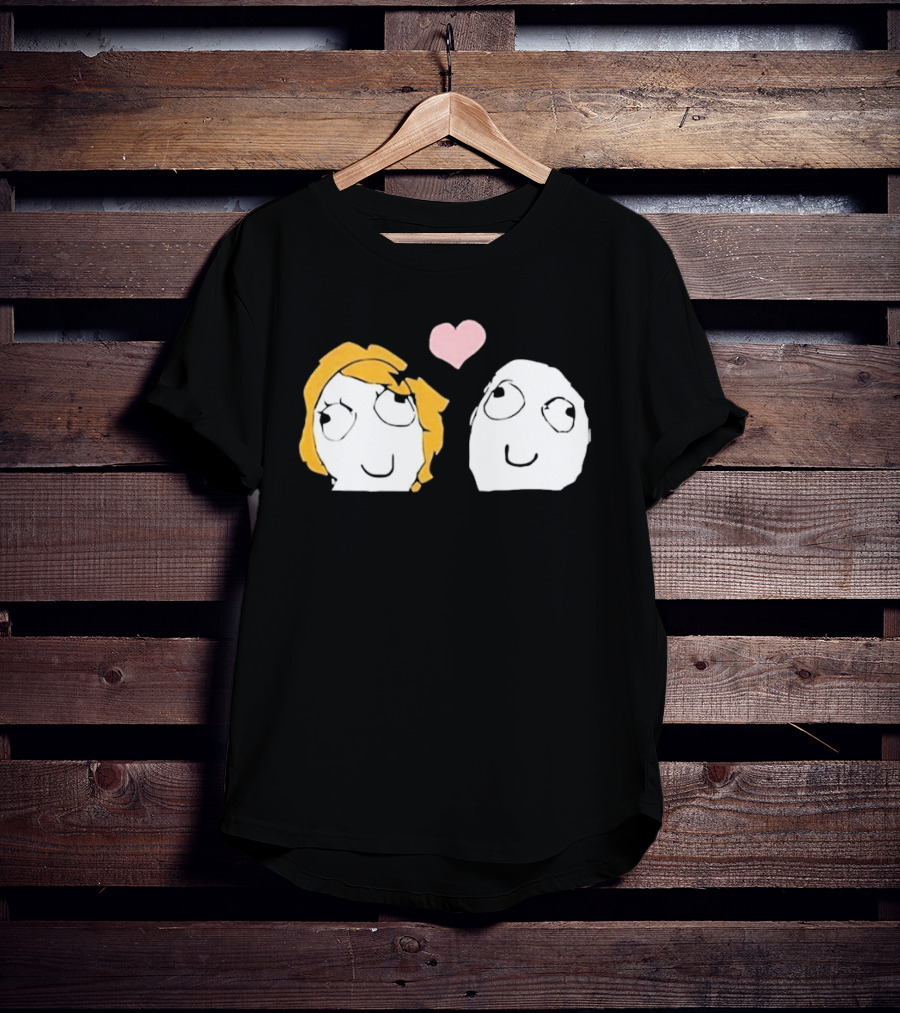 Derp Derpina Heart Rage Comic 2026 T-Shirt