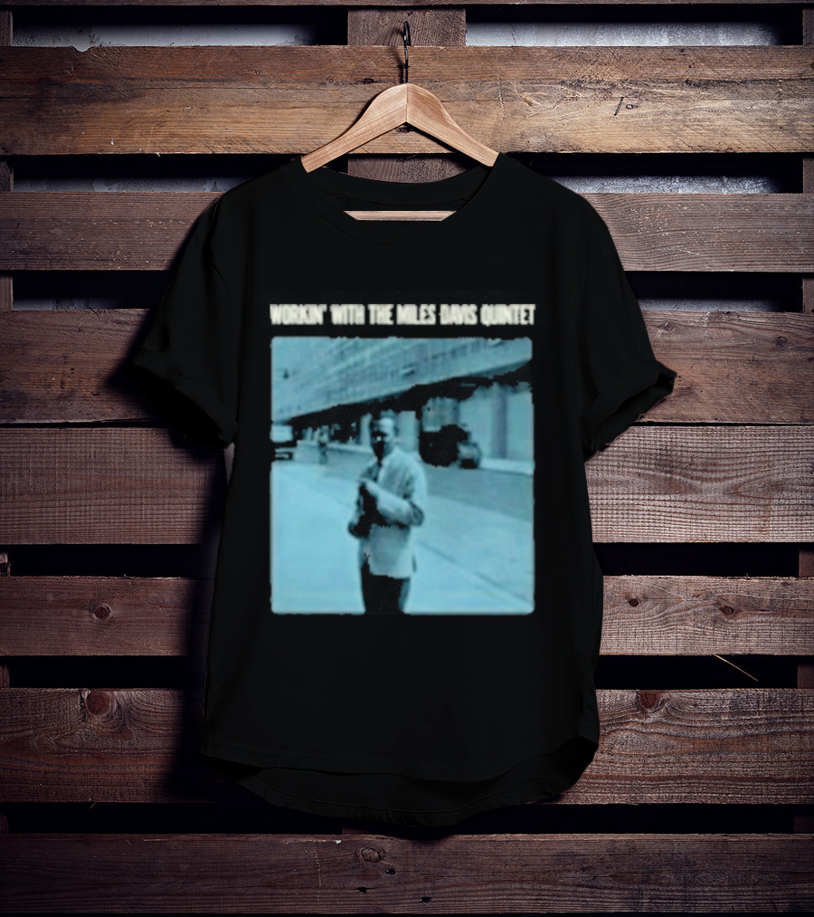 Workin' Miles Davis Quintet Blue Album Cover Streetscape T-Shirt