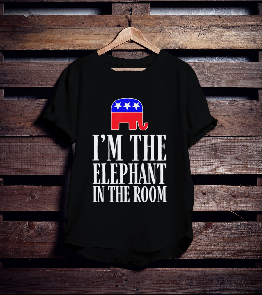 I'm The Elephant In The Room Republican Party Symbol Stars T-Shirt