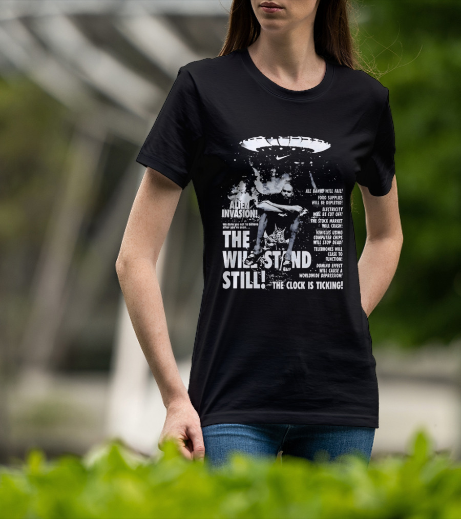 Victor Wembanyama San Antonio Spurs Alien Invasion The Will Stand Still The Is Ticking T-Shirt