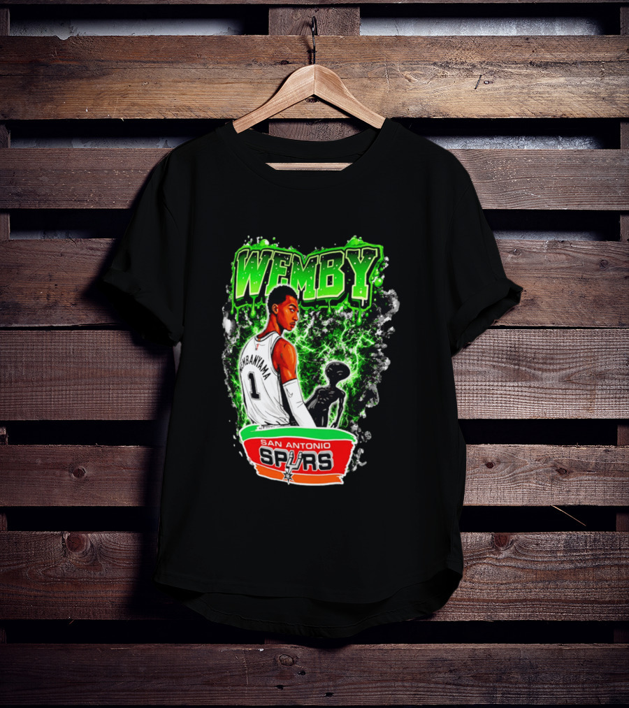 Wemby Victor Wembanyama San Antonio Spurs Alien T-Shirt