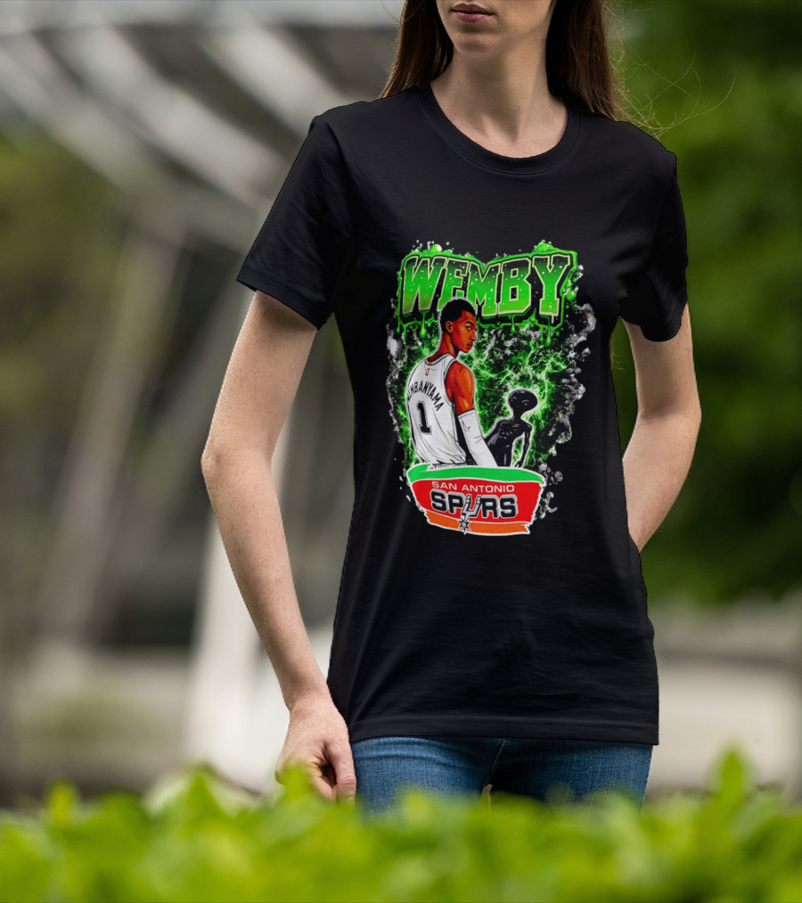Wemby Victor Wembanyama San Antonio Spurs Alien T-Shirt
