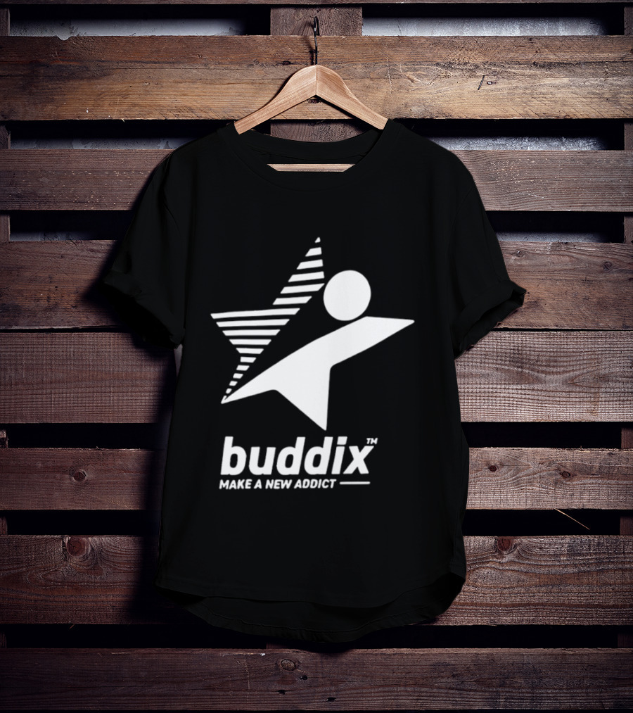 Buddix Make A New Addict Star And Sphere T-Shirt