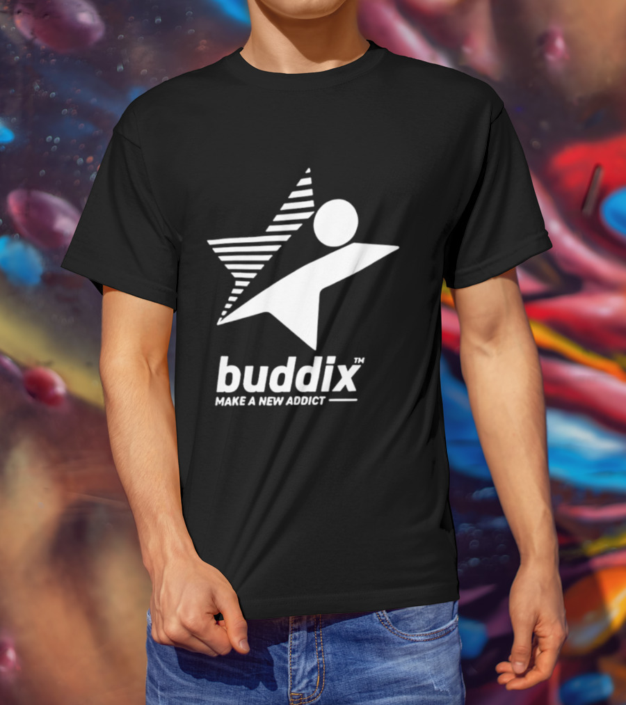 Buddix Make A New Addict Star And Sphere T-Shirt