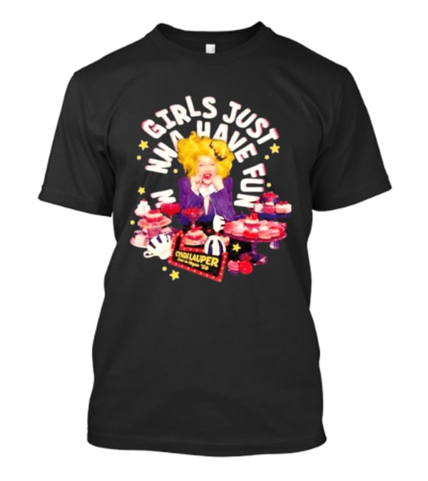 Cyndi Lauper Girls Just Wanna Have Fun Sweets Cupcake Party T-Shirt