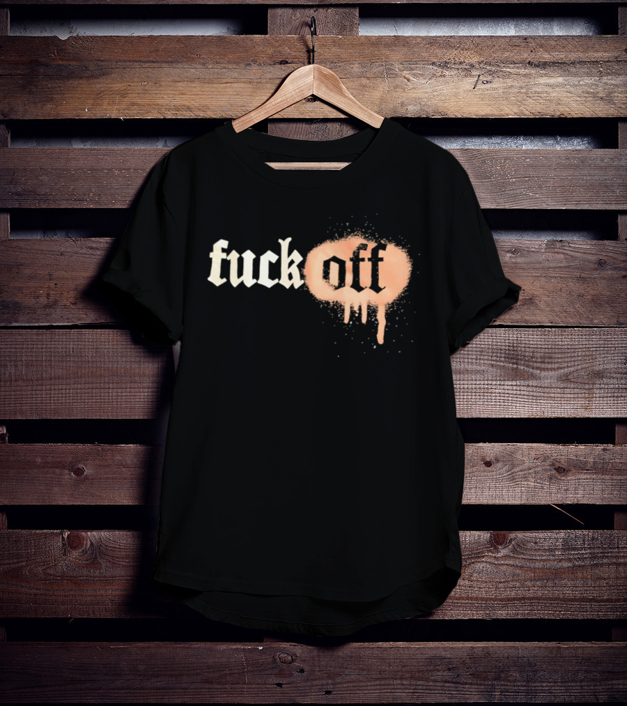 Fuck Off Gothic Graffiti T-Shirt
