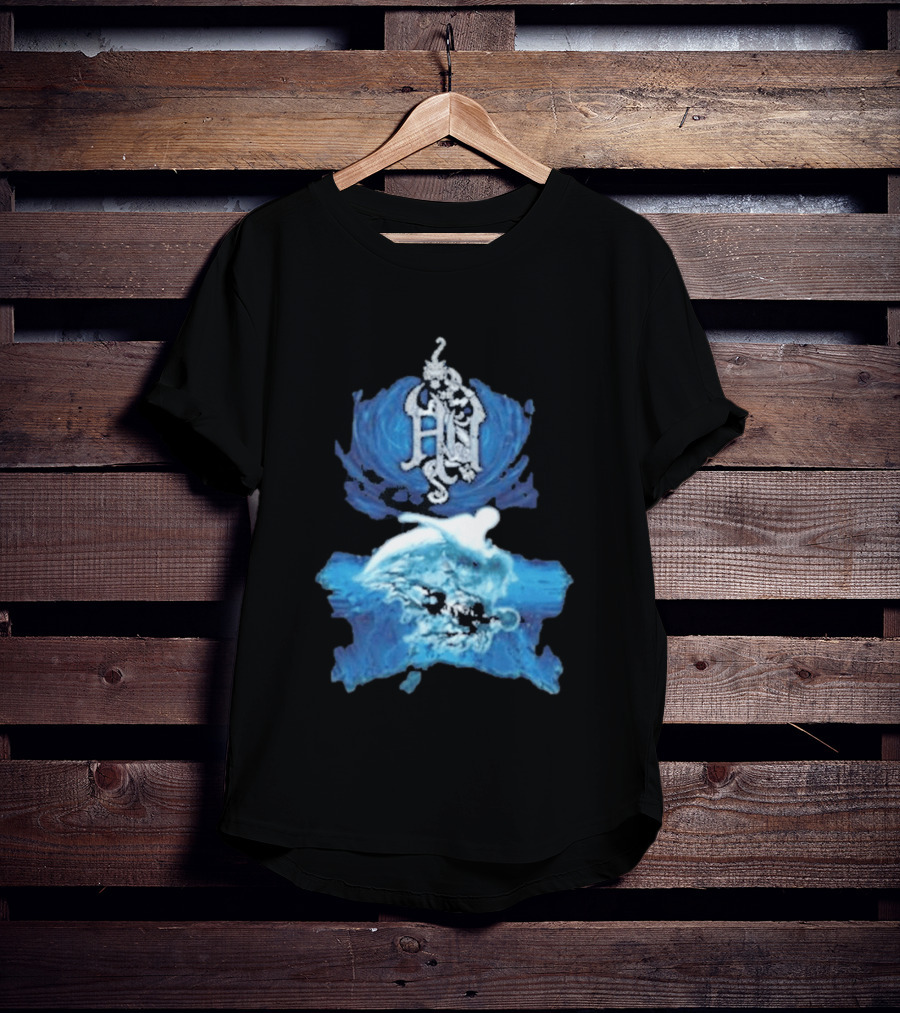 The Hu Hun Album HN Iconic Blue Artistic Wave T-Shirt