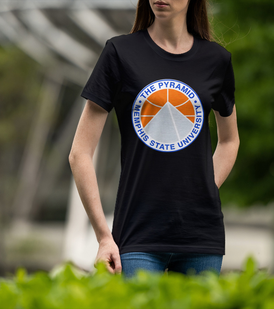 The Pyramid Memphis State University Basketball T-Shirt