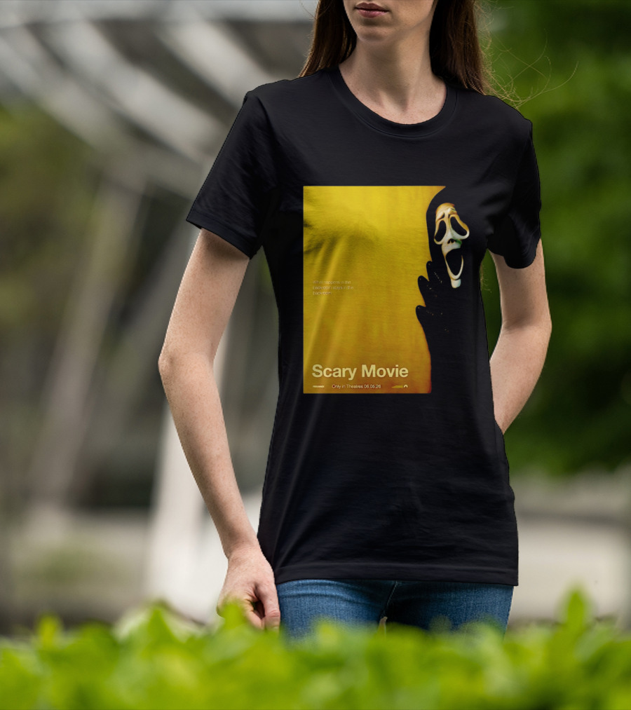 What Happens In The Backroom Stays In The Backroom Scary Movie 6 Backrooms Only In Theatres 06.05.26 T-Shirt