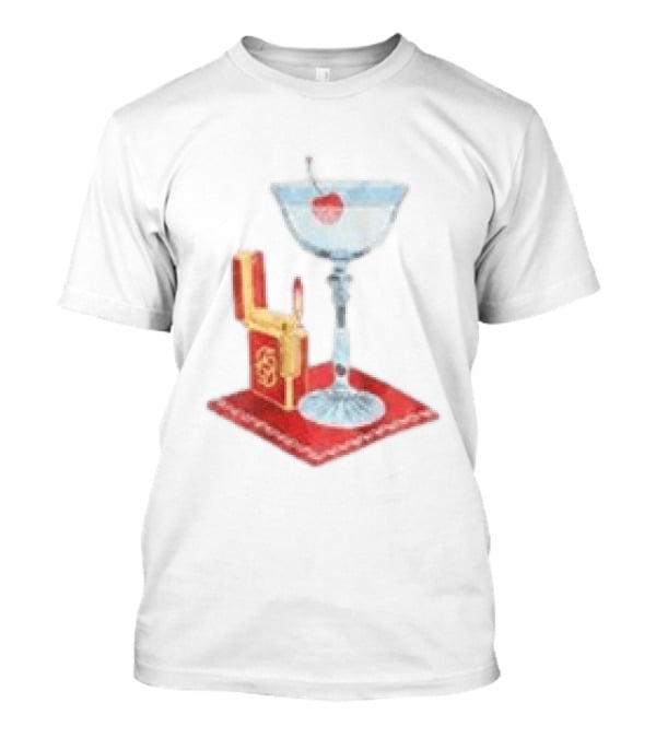 Adrien Rabiot Drole De Monsieur Martini Cocktail With Lighter T-Shirt