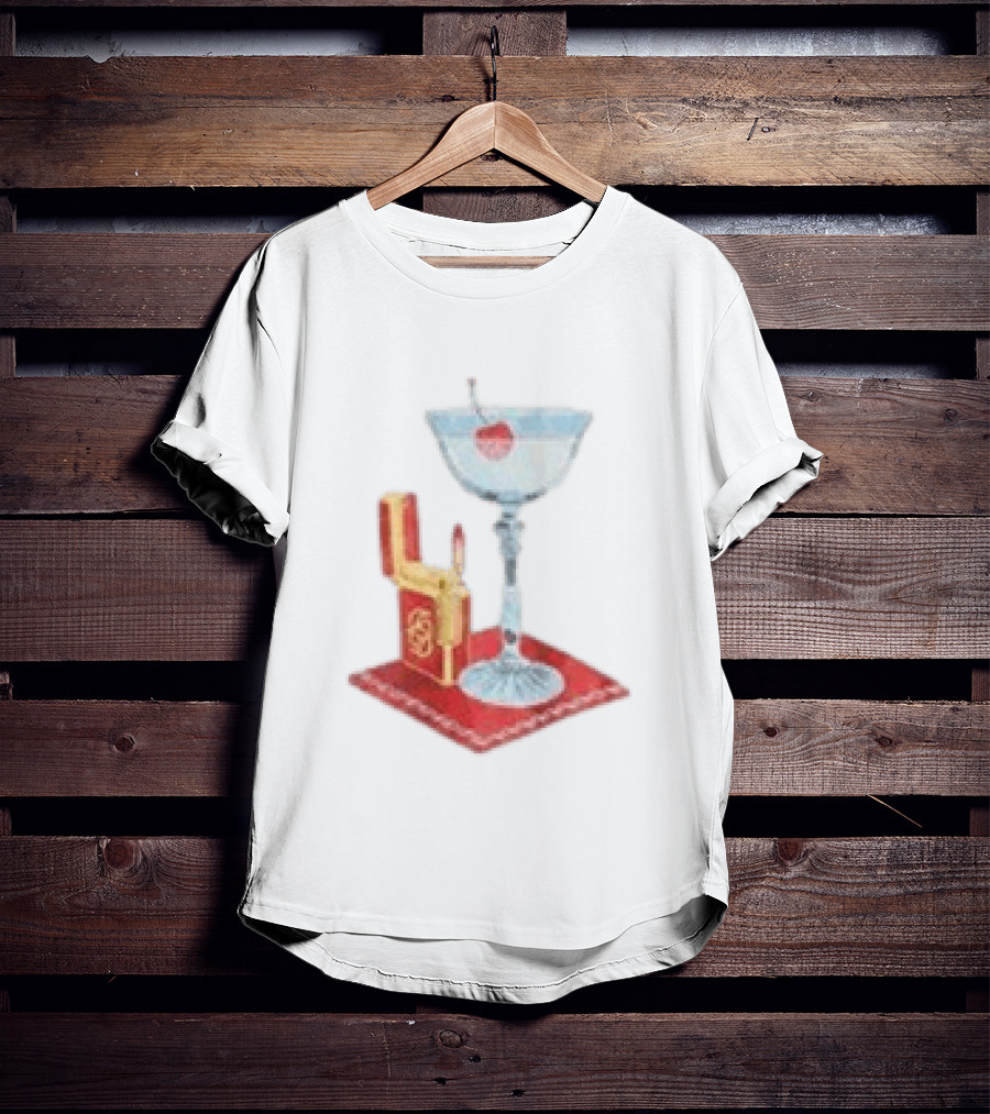 Adrien Rabiot Drole De Monsieur Martini Cocktail With Lighter T-Shirt