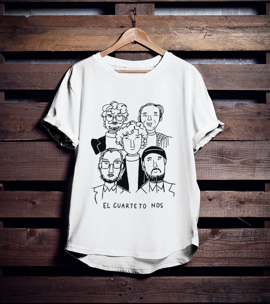 El Cuarteto De Nos Uruguay 1980 Cartoon Drawing T-Shirt