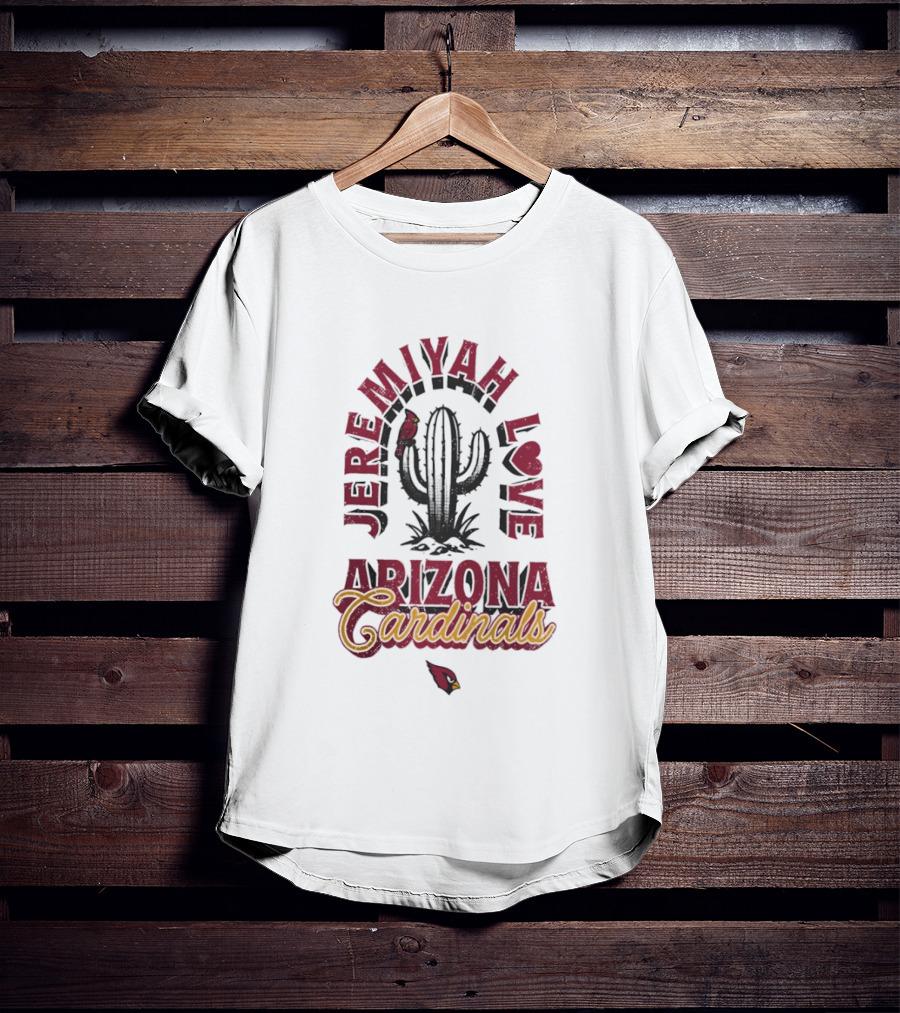 Jeremiah Love Arizona Cardinals Cactus NFL T-Shirt
