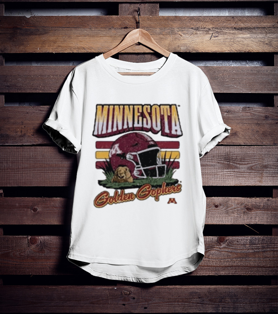 Minnesota Golden Gophers Football Helmet T-Shirt