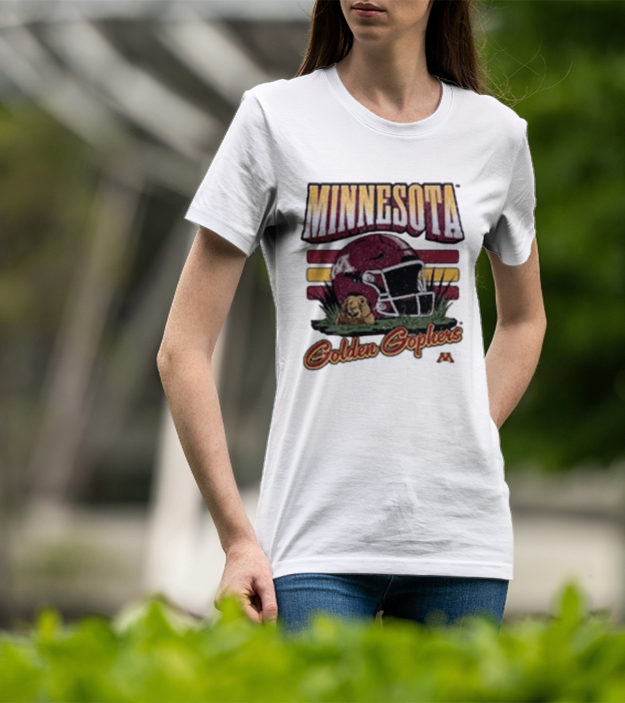 Minnesota Golden Gophers Football Helmet T-Shirt