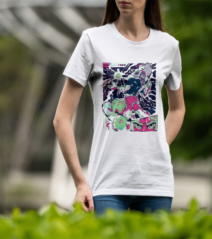 Link Zelda Legend Of Zelda Monster Goblin Arcade Tennis Game Competition Score 40 Love T-Shirt