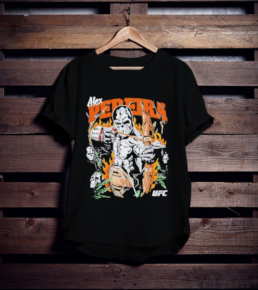 Alex Pereira Poatan UFC Warrior Lotas Brand Archery Flames T-Shirt