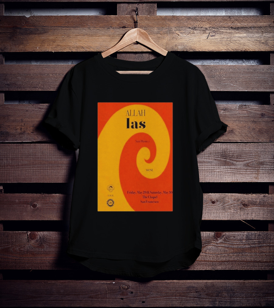 Allah Las Sam Blasucci The Chapel San Francisco May 29 30 2026 Tour West T-Shirt