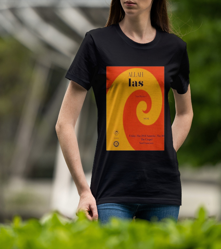 Allah Las Sam Blasucci The Chapel San Francisco May 29 30 2026 Tour West T-Shirt