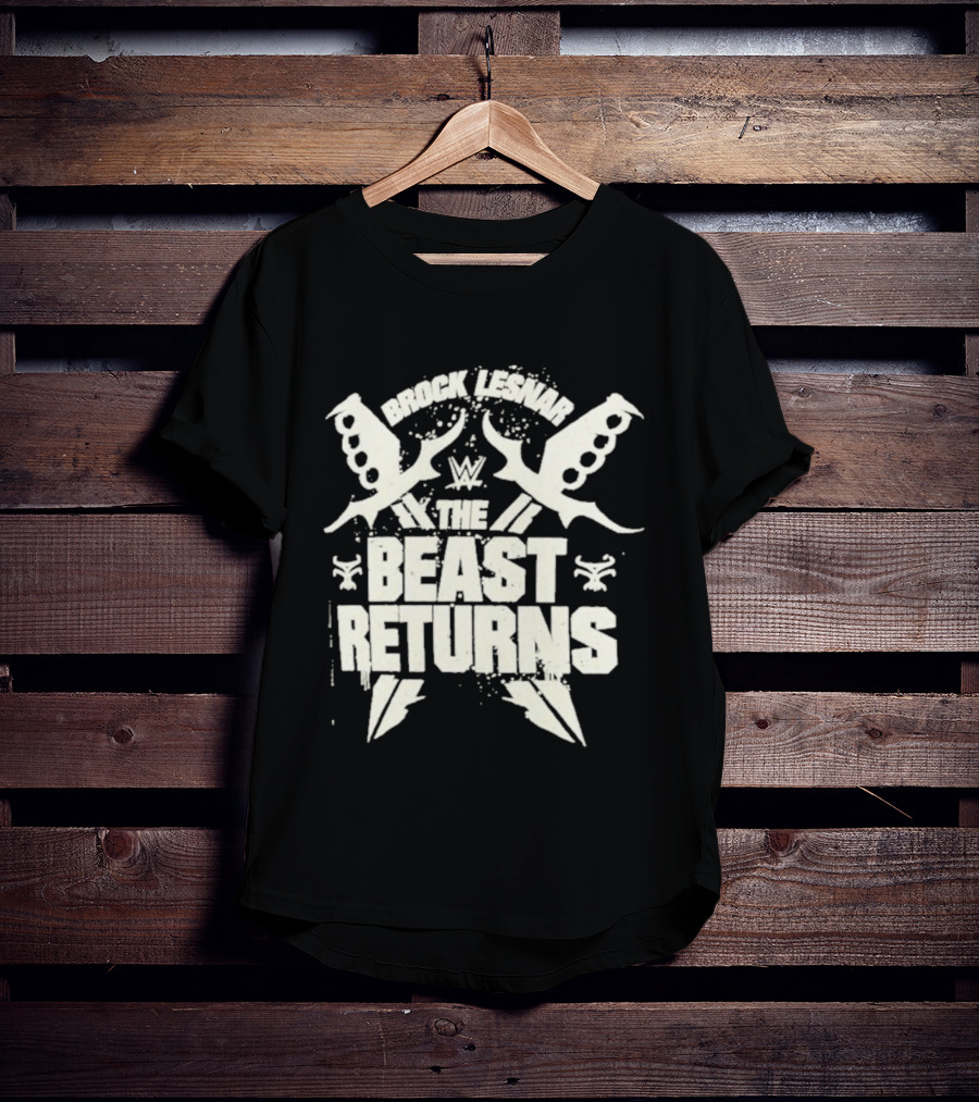 Brock Lesnar WWE The Beast Returns Knuckle Dusters Lightning T-Shirt