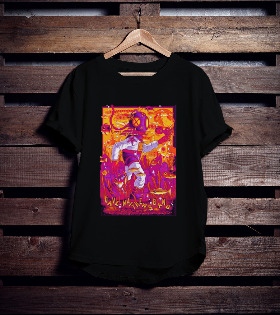 Dave Matthews Band Diver Illustration May 30 2026 ITHINK Financial Amphitheatre West Palm Beach FL T-Shirt