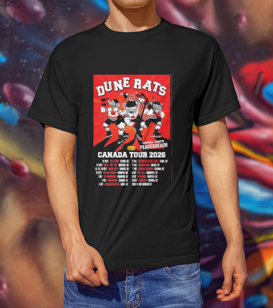Dune Rats Peacebreach Special Guests Canada Tour 2026 Dates T-Shirt
