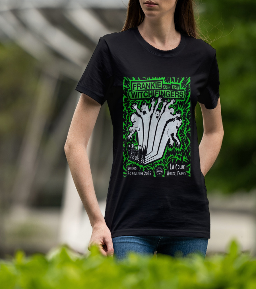 Frankie And The Witch Fingers 2026 La Coloc Annecy France Concert T-Shirt