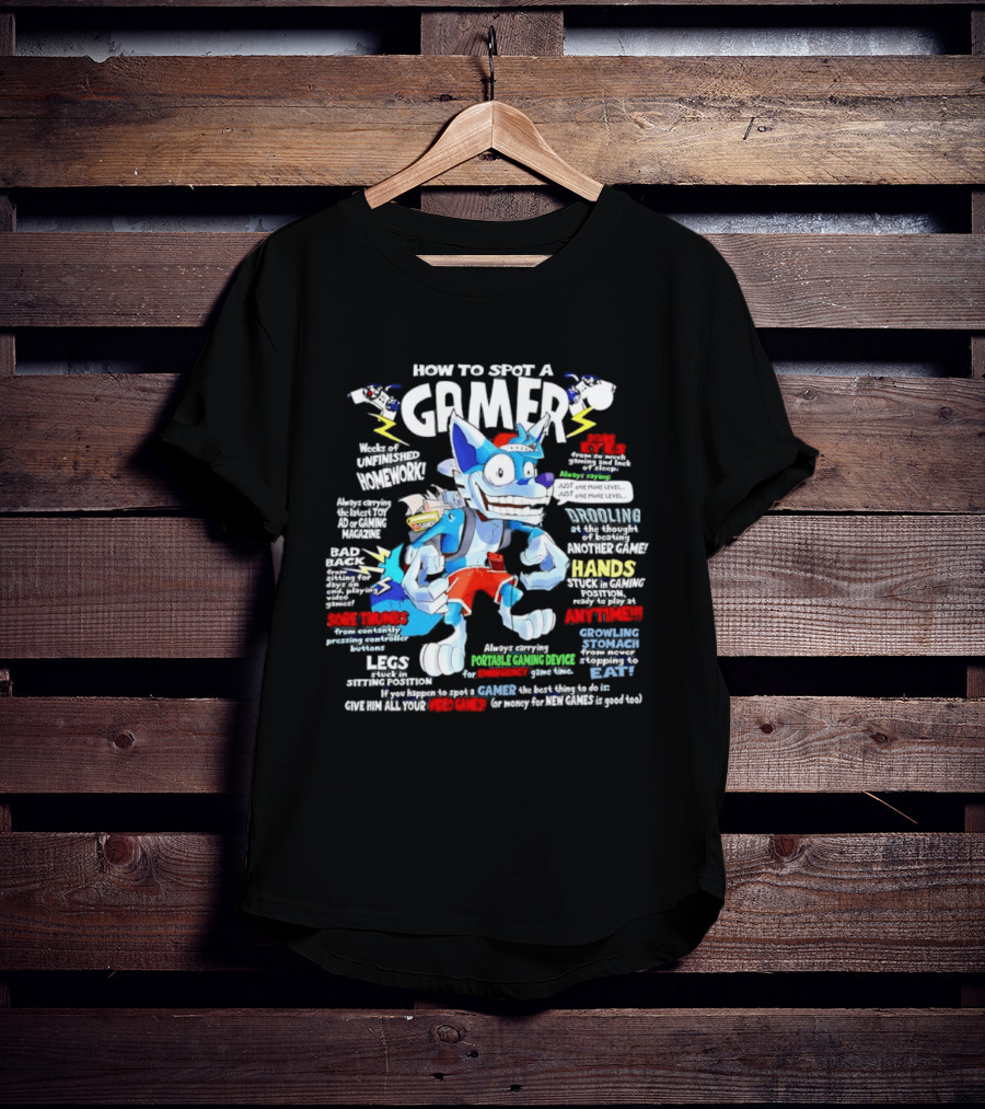 How To Spot A Gamer Controller Hands And Headphones Gaming Syndrome Gamer Eyes T-Shirt