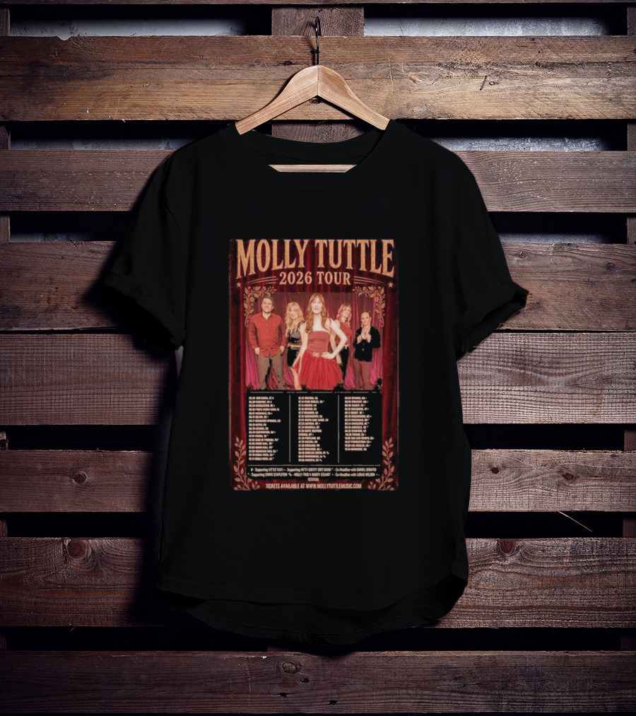 Molly Tuttle 2026 Tour Dates And Locations T-Shirt