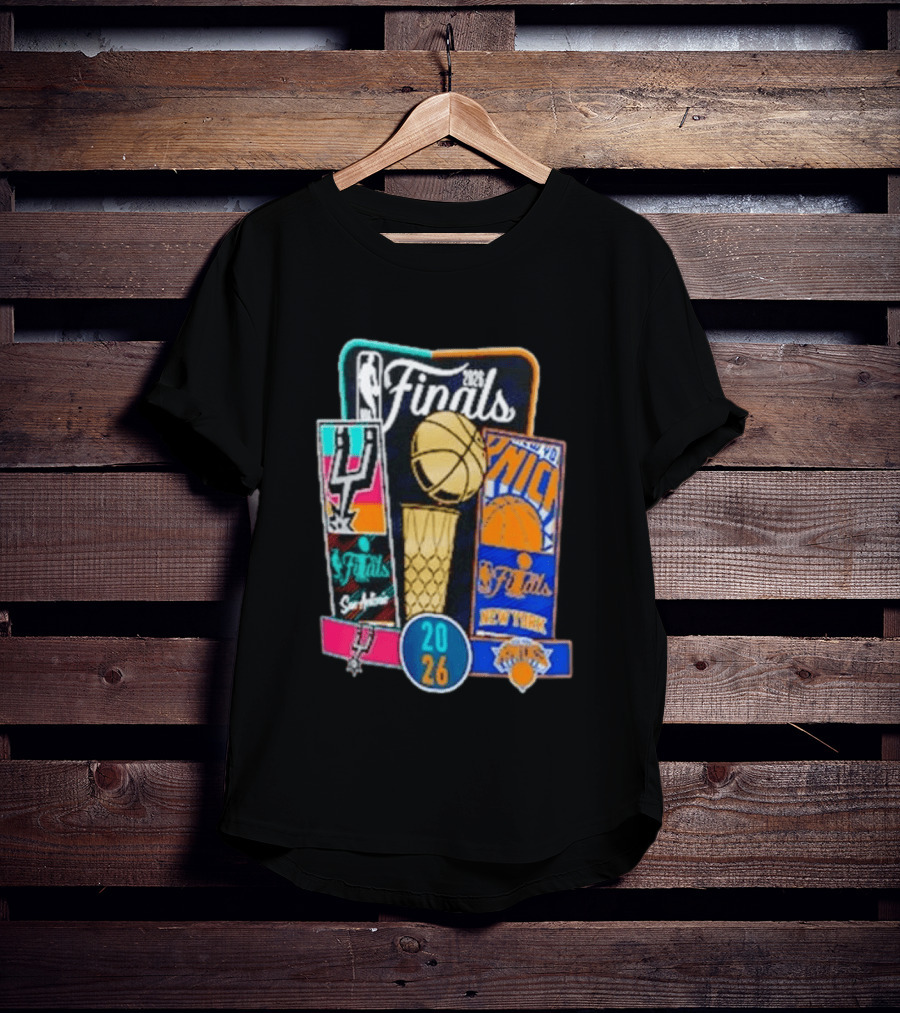 2026 NBA Finals San Antonio Spurs Vs New York Knicks Tickets Basketball Matchup T-Shirt
