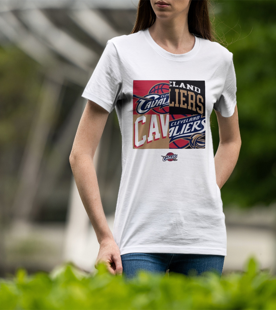 Cleveland Cavaliers Block New Era Iconic Logo Collage T-Shirt