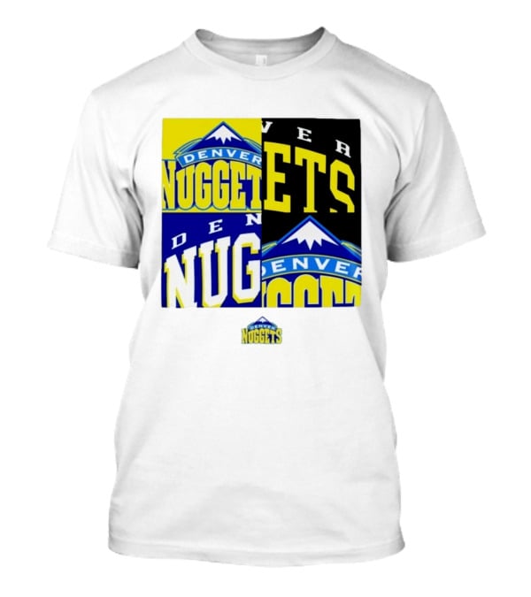 Denver Nuggets New Era Block Retro Split Collage T-Shirt
