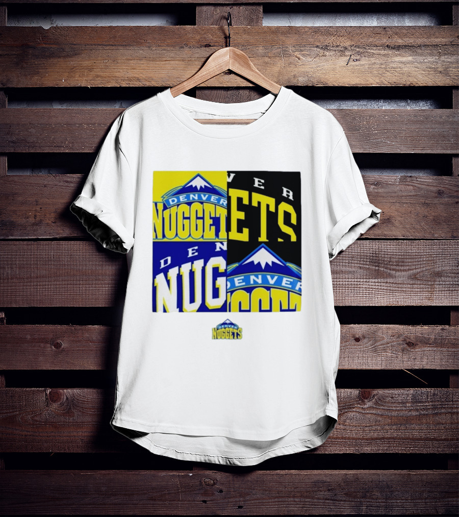 Denver Nuggets New Era Block Retro Split Collage T-Shirt