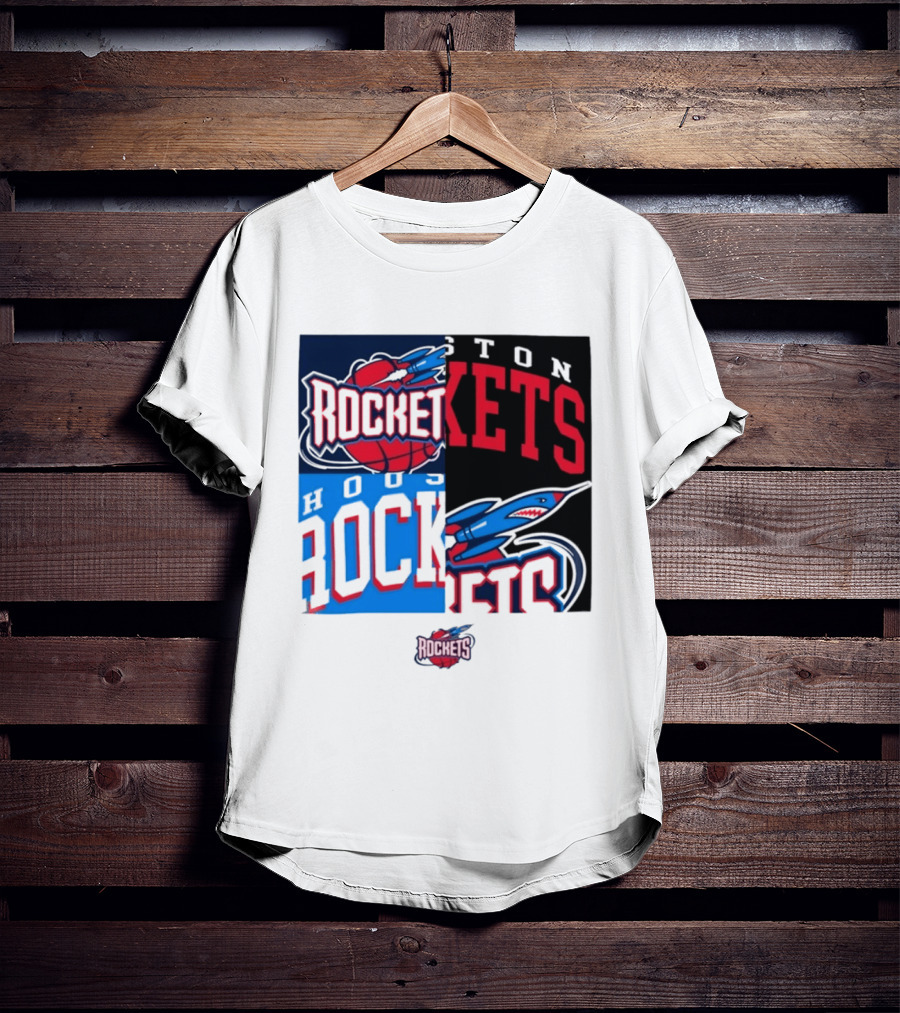 Houston Rockets New Era Block Basketball Team T-Shirt