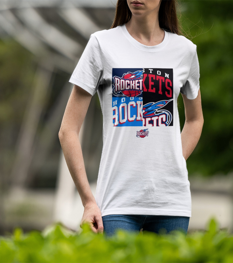 Houston Rockets New Era Block Basketball Team T-Shirt