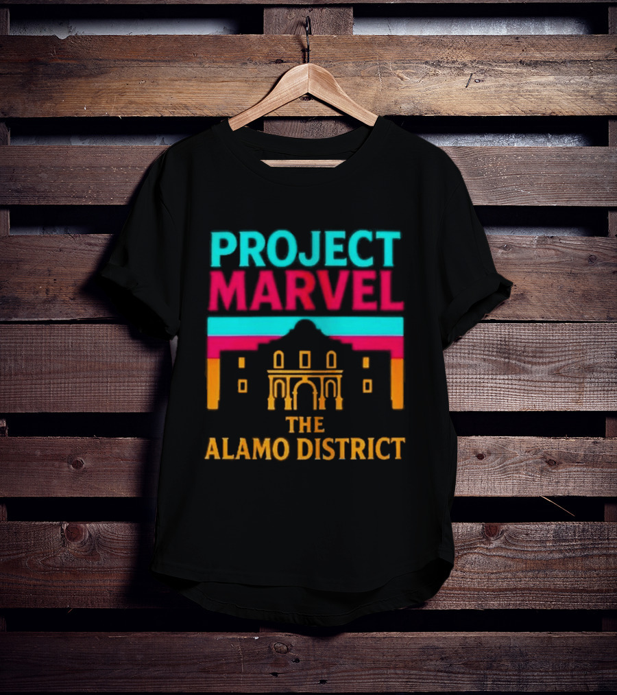 San Antonio Spurs Project Marvel The Alamo District T-Shirt