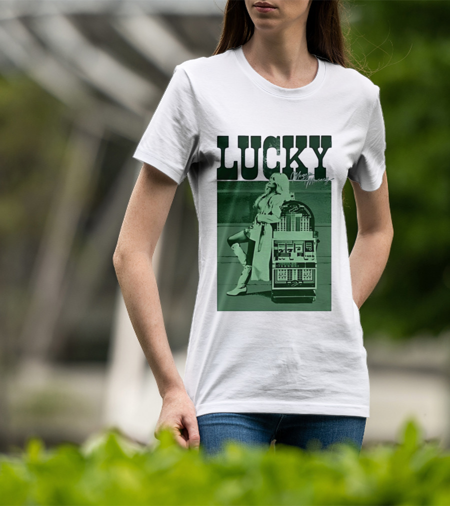 Megan Moroney LUCKY Retro Slot Machine T-Shirt