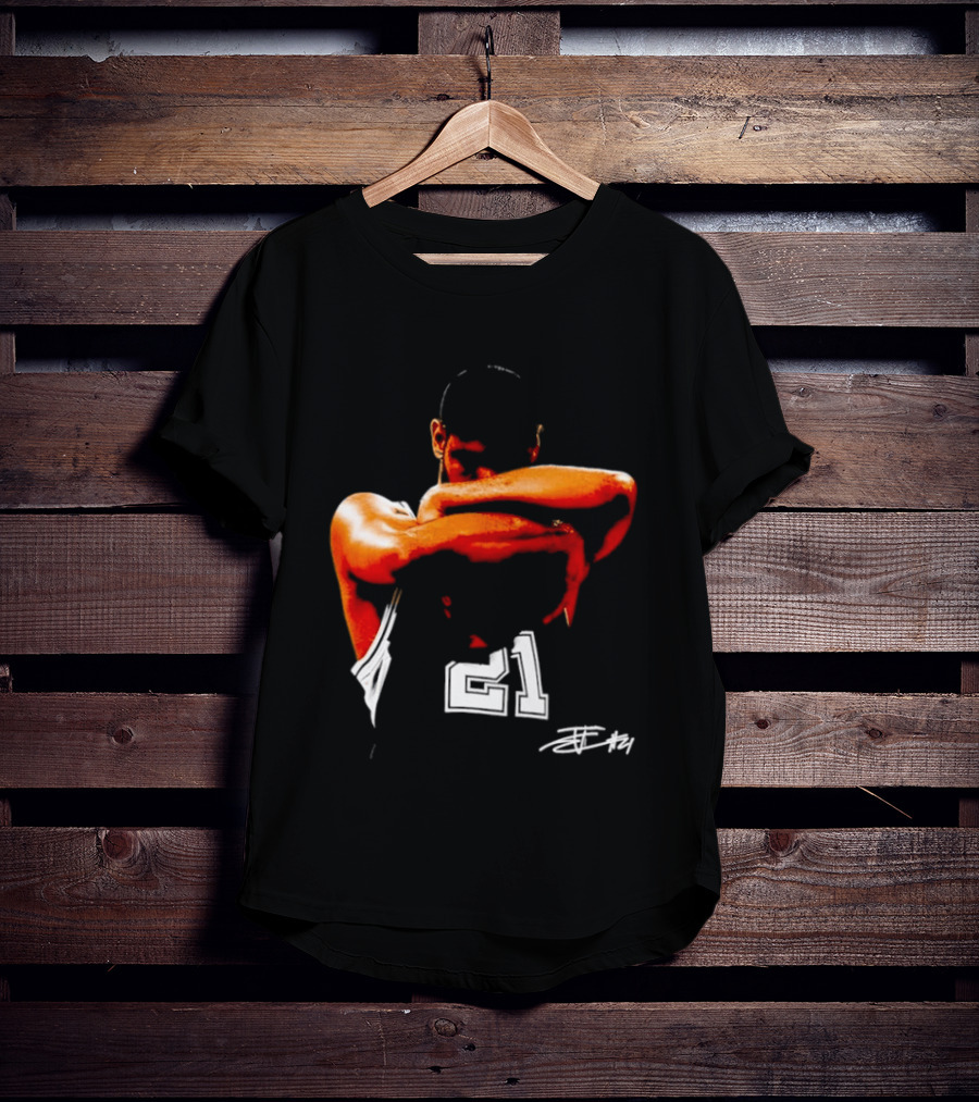 Tim Duncan San Antonio Spurs NBA 21 TD Basketball Legend T-Shirt