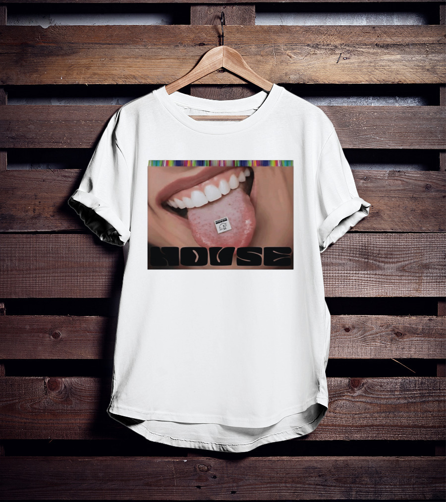 Mushroom Houses World Class Psychedelics House Rave LSD Acid House T-Shirt