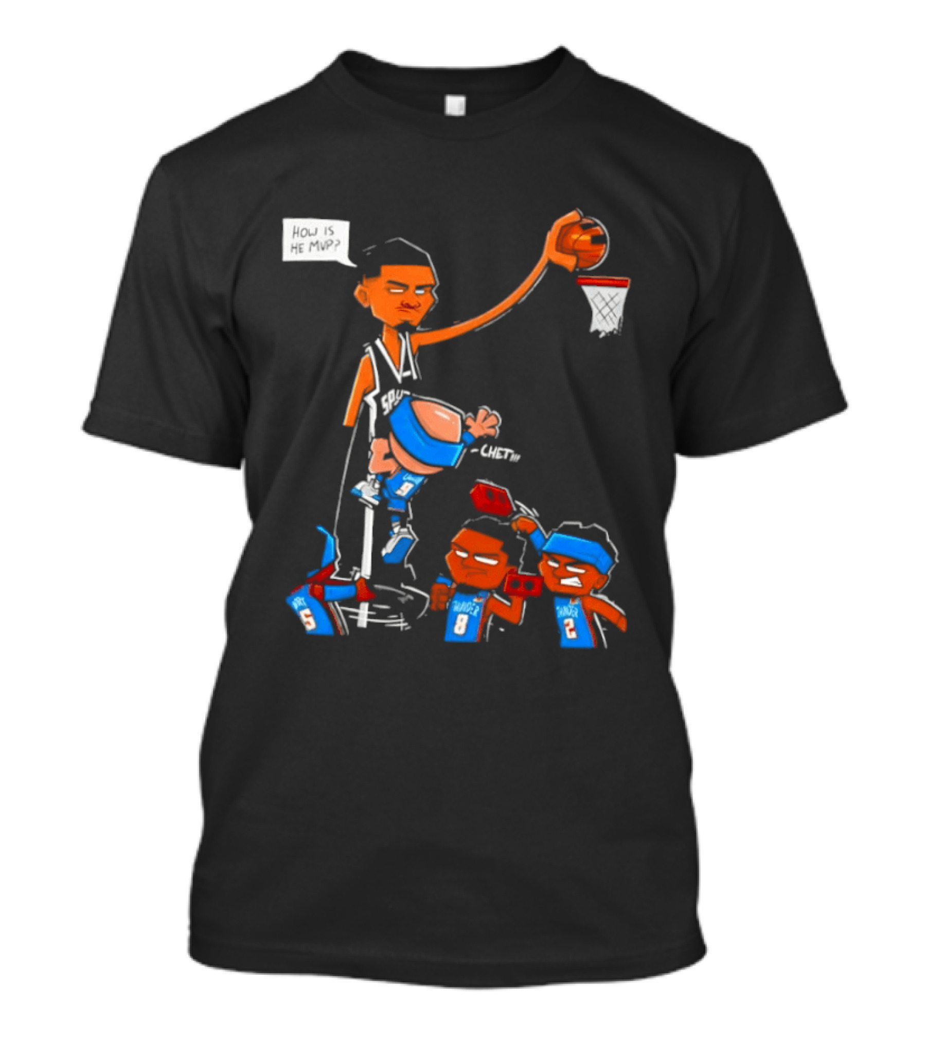 Victor Wembanyama San Antonio Spurs Vs Chet Holmgren Oklahoma City Thunder NBA MVP Debate T-Shirt