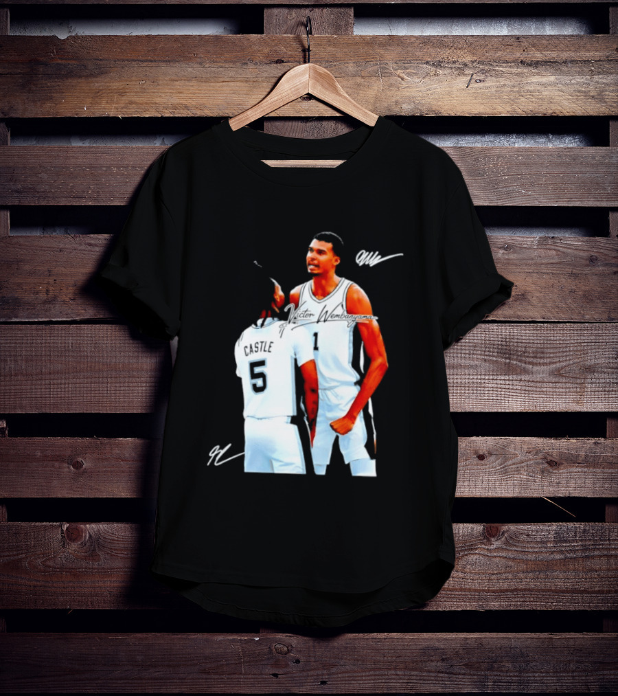 Victor Wembanyama Stephon Castle San Antonio Spurs NBA Basketball 1 5 T-Shirt