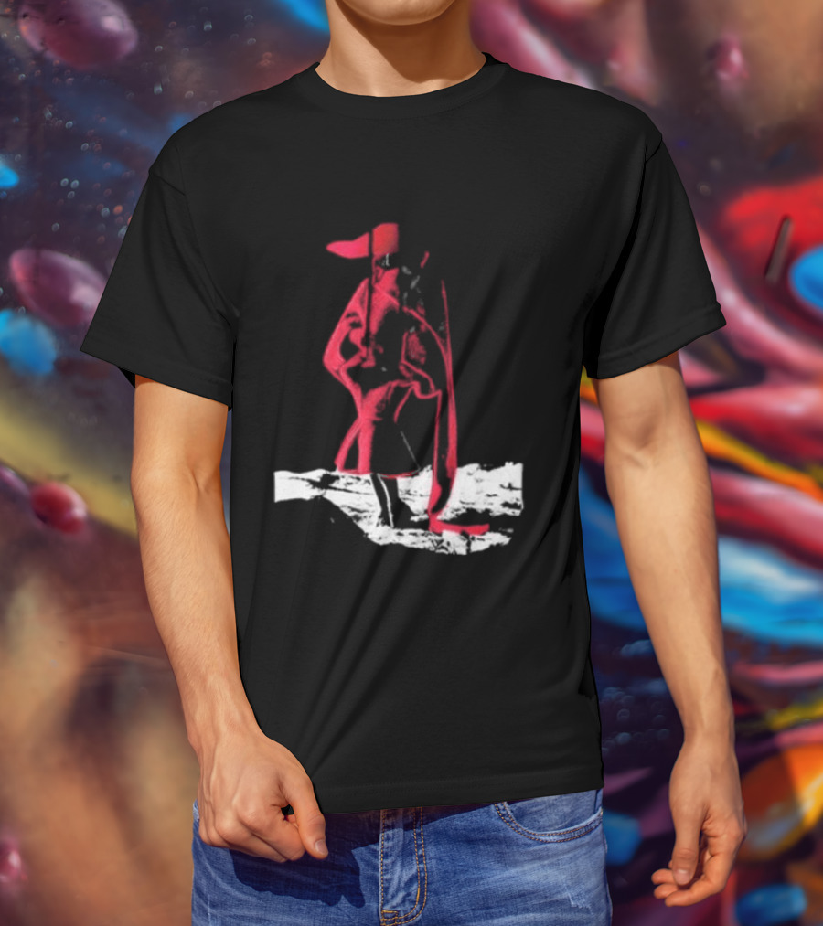 Adelaxo Adela Abstract Red Figure T-Shirt