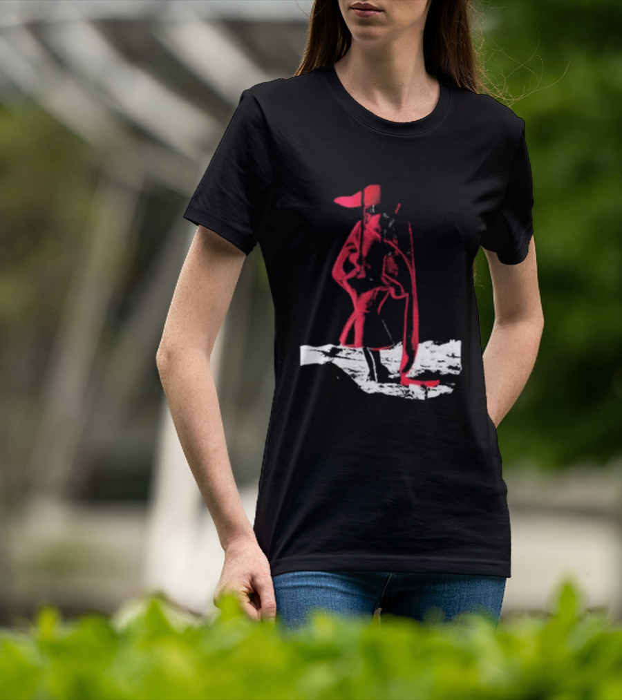 Adelaxo Adela Abstract Red Figure T-Shirt