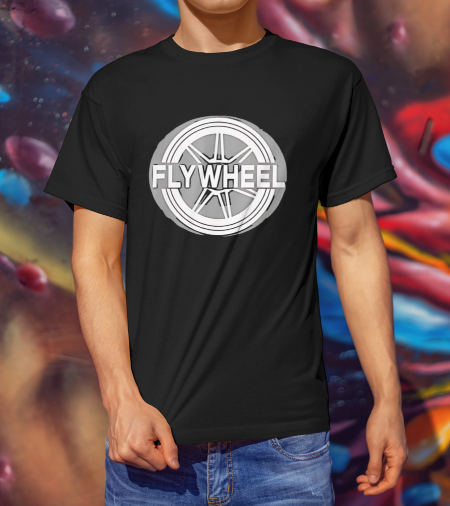 FLYWHEEL Circular Wheel Spoke T-Shirt