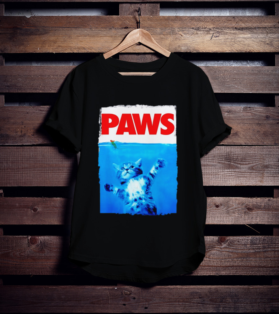 Jaws Universal Steven Spielberg Amblin Entertainment Paws Kitten Mouse T-Shirt