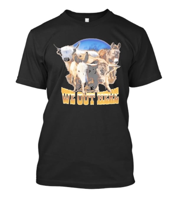 Jelly Roll We Out Here Western Animals Scene T-Shirt